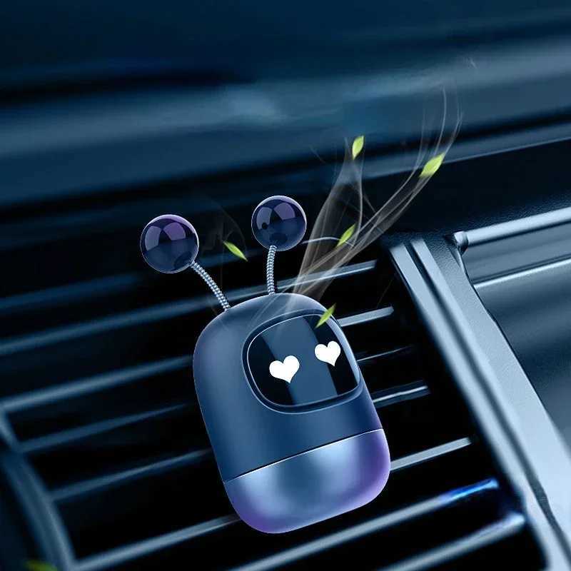 Cute Robot Aroma Auto Air Outlet Perfume Long-lasting Fragrance Clip Diffuser + Solid Car Perfume Air enerXJ241213