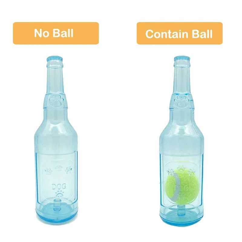 Pet dog noise chewing toys beer bottles and tennis dog toys squeezing pet toys fun toys puzzle toys X241213