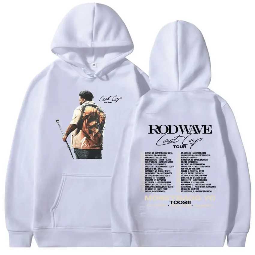 Singer Rod Wave Last Lap Tour 2024 Hoodie Mens Fashion Harajuku Oversized Sweatshirt Hip Hop Vintage Hooded Pullover Streetwear W241213