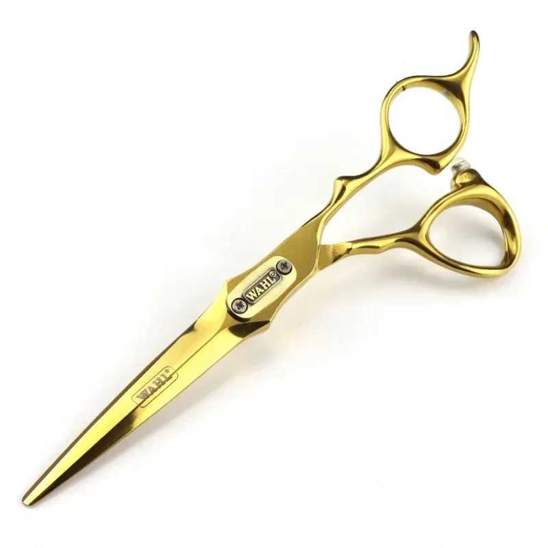 New Arrival Professional barber shears and trims 6.0-inch gold double sword face 440C steel salon barber shears Z241213