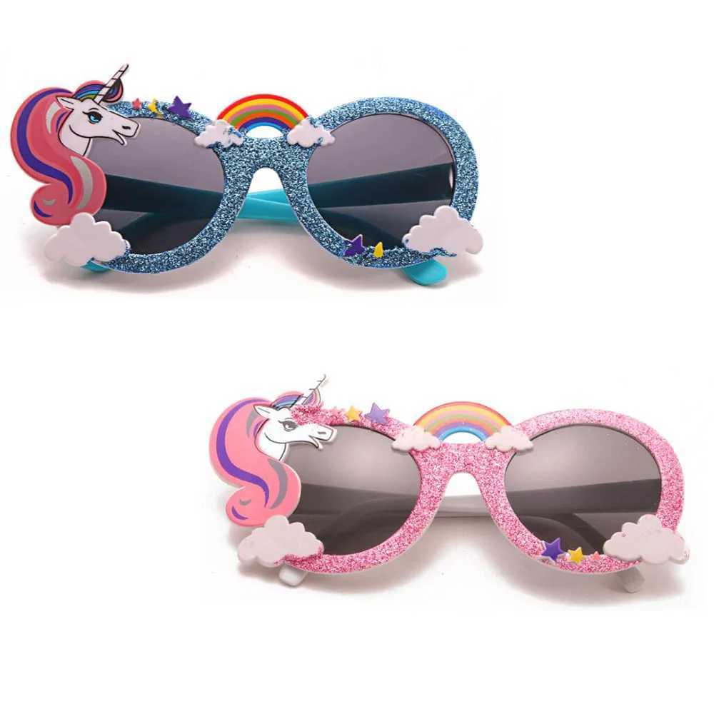 Sunglasses 1Pcs Rainbow Party Sunglasses Mask Costume Glasses Photobooth Props For Kids Adult Wedding Party Holiday DIY Decoration H241213