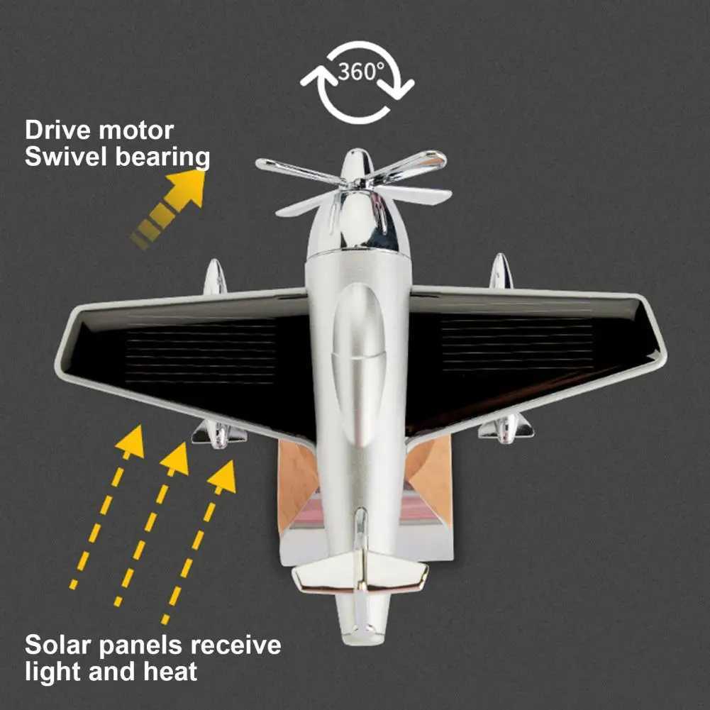 Novelty Car Fragrance Wide Range Interior Ornament Aroma Diffuser Solar Airplane Model Car PerfumeXJ241213