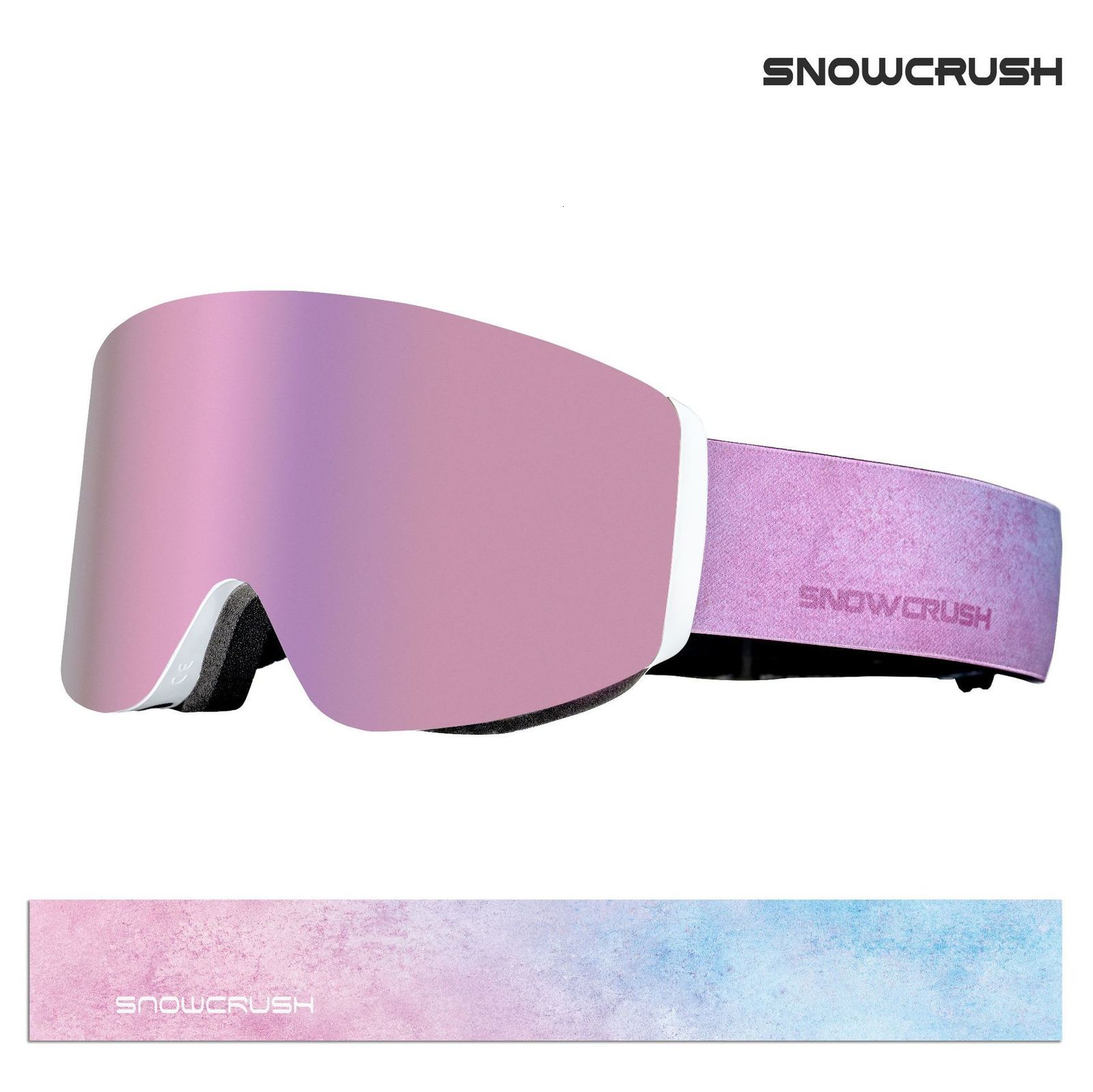 LOCLE OTG Ski Goggle Snowboard Mask For Men Women Ski Eyewear Anti-fog Cylindrical UV400 Motorcycle Snowmobile Glasses Adult 240923