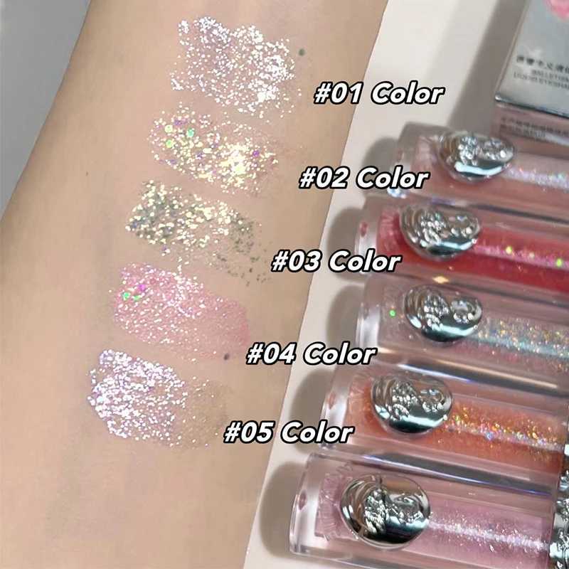Ballet glitter liquid eye shadow highlight pearlescent shimmer monochrome pearlescent sequins filiform sequins W241213