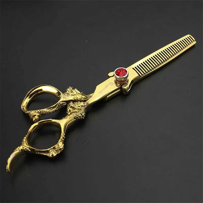 New Arrival Japan 440c high-quality professional hair clipper 6-inch hair clipper set hair salon scissors Z241213