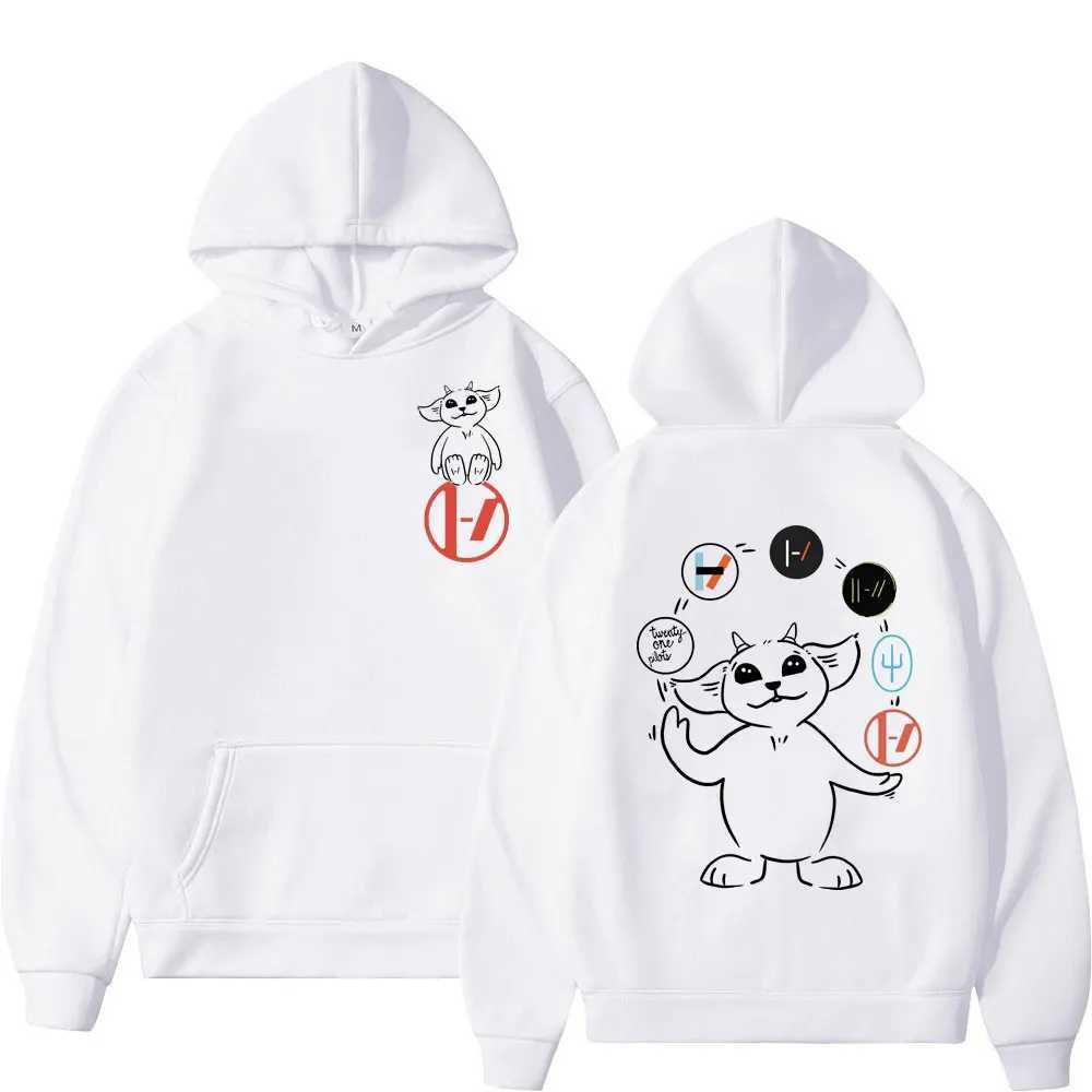 Twenty One Pilots Bands Graphic Hoodie Rock Hip Hop Vintage Hooded Sweatshirts Men Women Fashion Casual Oversized Pullovers W241213