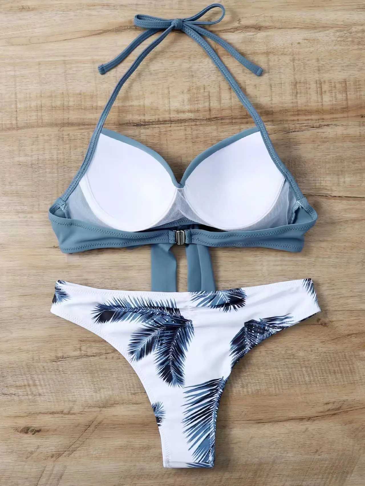 Brazilian Thong Bikinis 2024 Women Push Up Swimsuit Printed Sexy Swimwear Fa Beachwear Bathers Bathing Swimming Swim SuitXJ241212