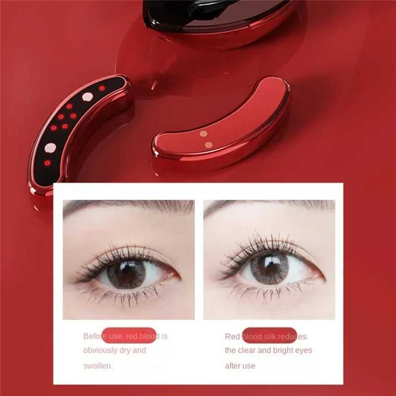 EMS Pulse Microcurrent Eye Massager Hot Compress Eye Care Device Relieve Fatigue Eye Massage Reduce Dark Circles Eye Lines W241213