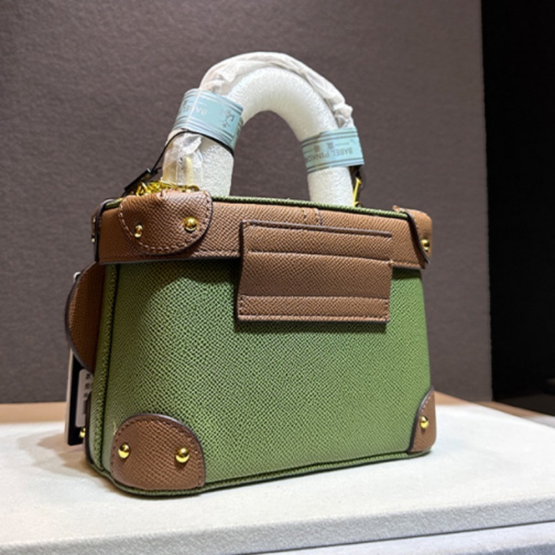 French Version Simulation Leather Texture Women Crossbody Bags New Niche Bucket Shoulder Box Bag Fashion Commuting Handbags PU Cartoon