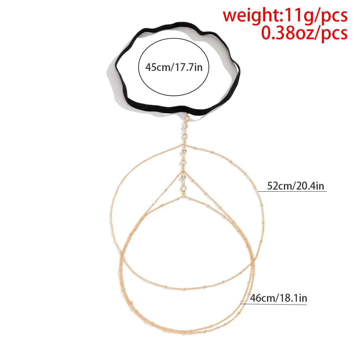 Boho Elastic Band Crystal Leg Thigh Chain for Women Summer Beach Sexy Tassel Multilayer Adjustable Body Jewelry Dress Decorate 241213