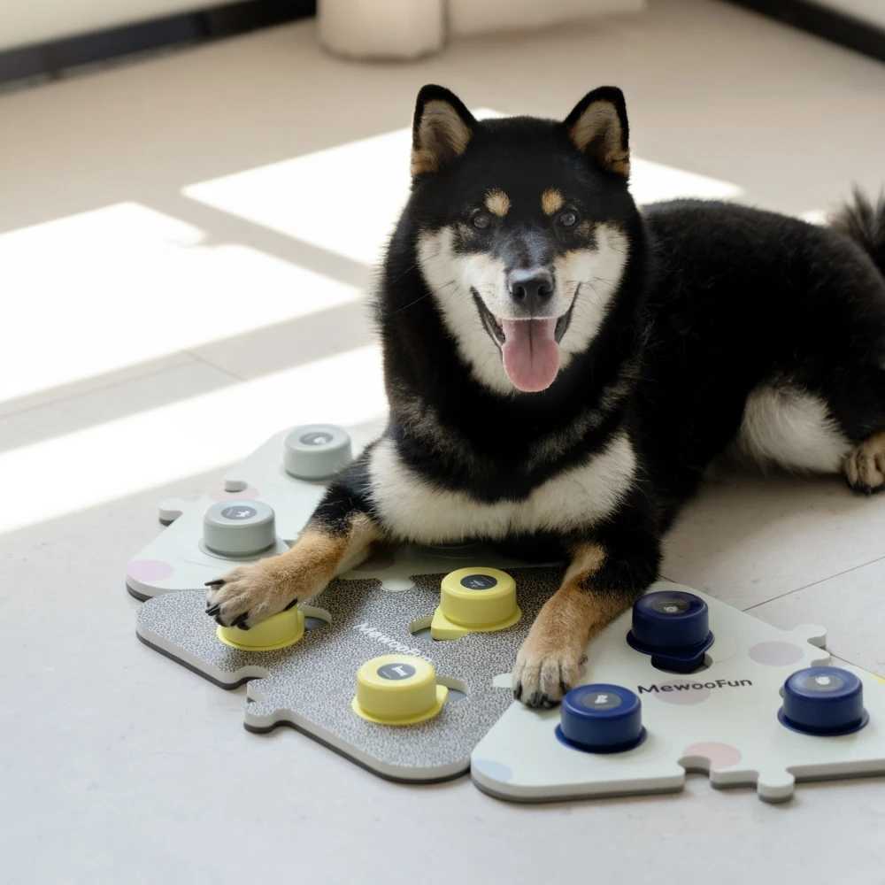 MEWOOFAN voice recording button pet toy dog button used for communication pet training can record calls smart toy X241213