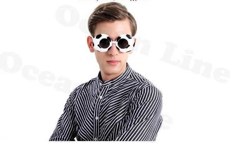 Sunglasses soccer glasseFootball funny glasses gift personality black and white World Cup funny props cute toys cheerleading party supplies H241213