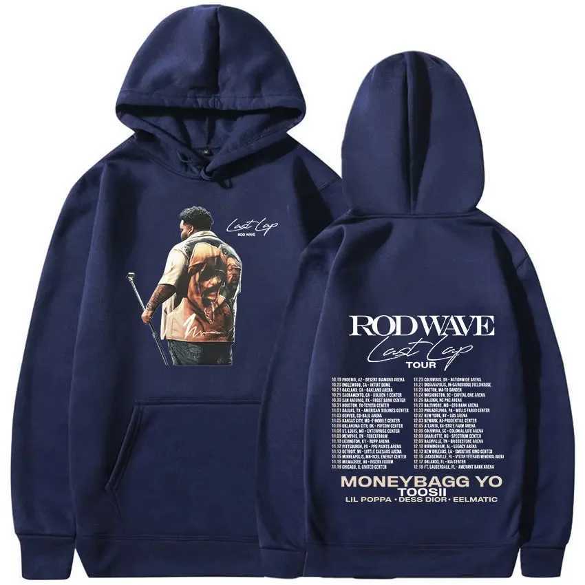 Singer Rod Wave Last Lap Tour 2024 Hoodie Mens Fashion Harajuku Oversized Sweatshirt Hip Hop Vintage Hooded Pullover Streetwear W241213