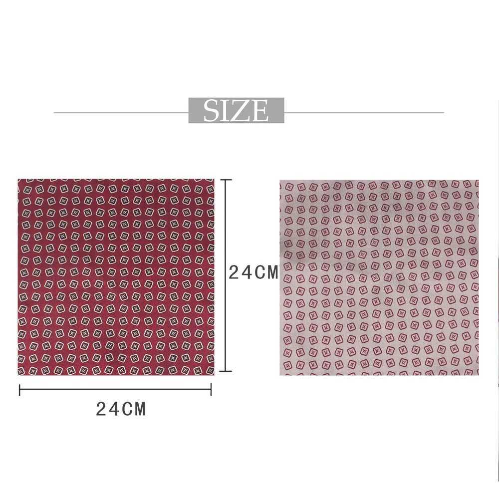 Flat Jacquard Pocket Square Mens and Womens Striped Chest Towels Hanky Gentlemen Mens Set Handheld Pocket Towels W241213