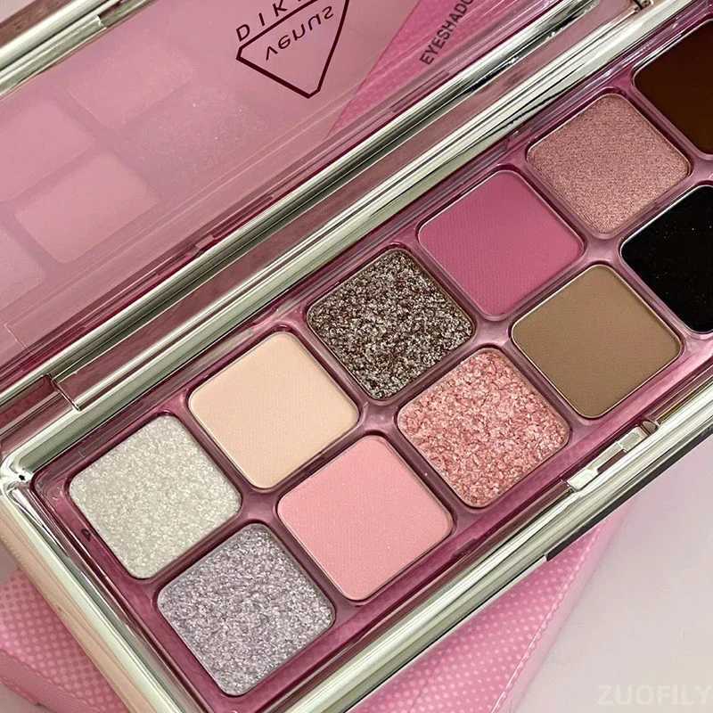 Newest 2-color Glitter Eyeshadow Palette for Shiny Fashionable Eye Makeup Cement Color Long Lasting Eye Shadow Palette Cosmetic W241213