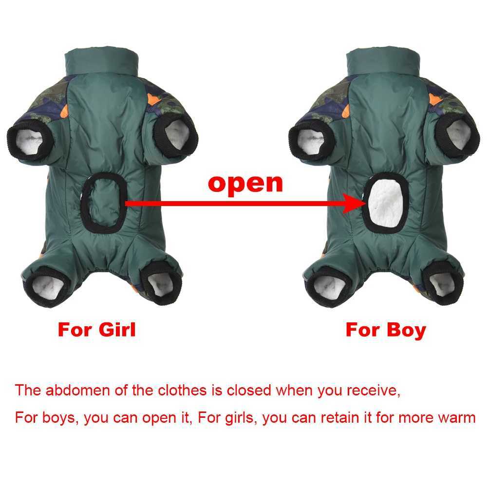 Pet dog clothing suitable for small dogs cats winter warm wool thick coats puppies windproof camouflage jumpsuit Yorkshire jacket outerwear Y241212