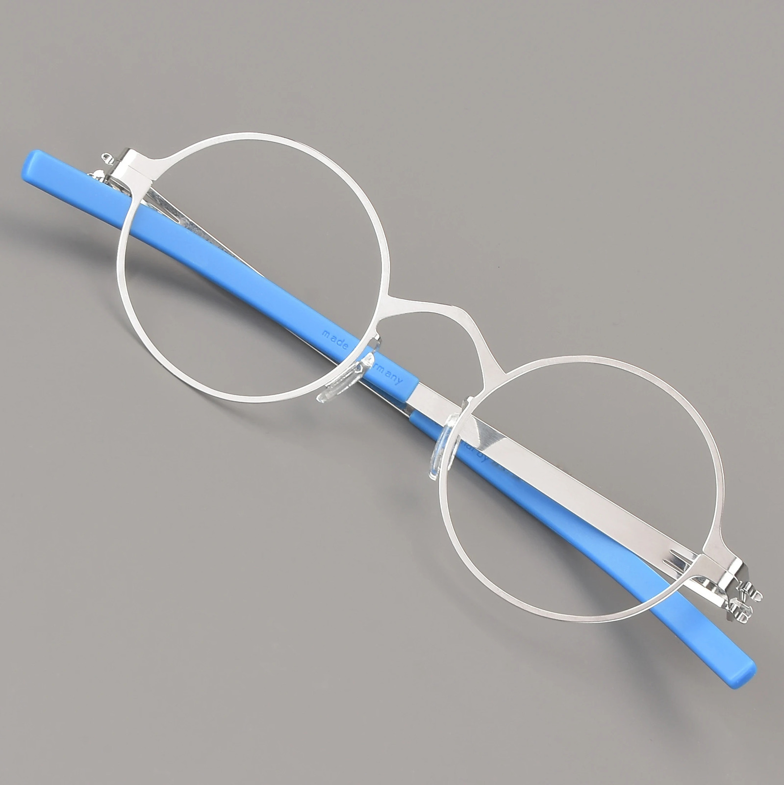 Classics Round Screwless Glasses Frame Men Women Ultralight Eyeglasses n Eyewear Fashion Standard Face Style Germany 241213