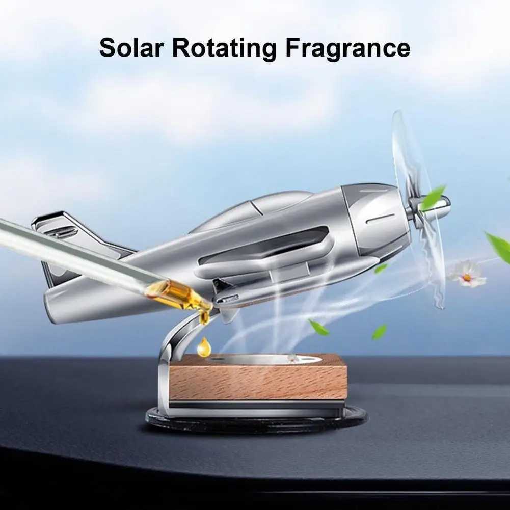Novelty Car Fragrance Wide Range Interior Ornament Aroma Diffuser Solar Airplane Model Car PerfumeXJ241213