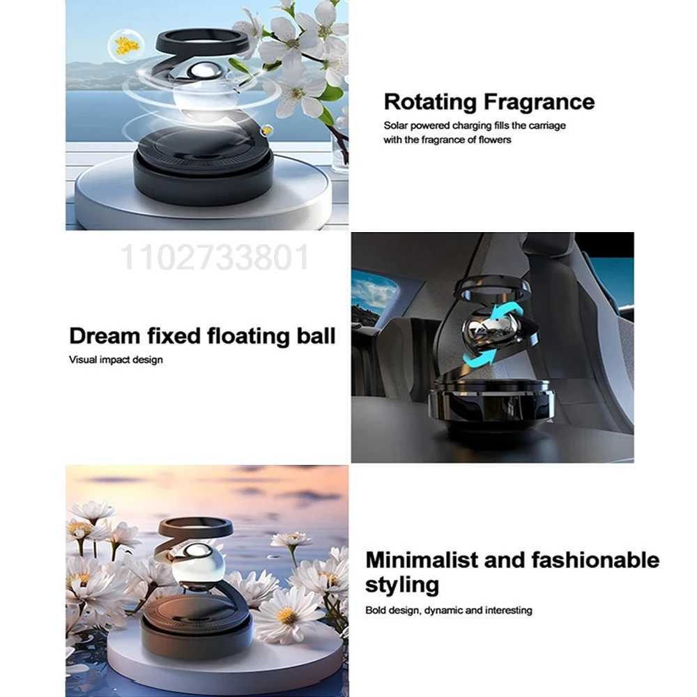 Solar Car Air ener Interstellar Levitation Rotating Auto Flavoring Car Perfume Deodorant Diffuser Interiors AccessoriesXJ241213
