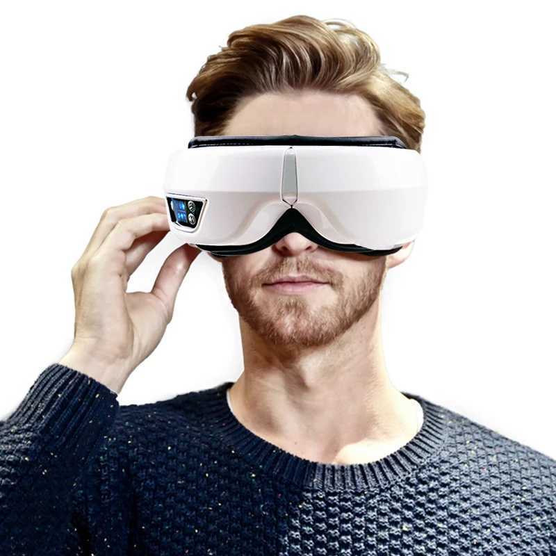 Electric eye massager with air bag thermal compression vibration massage relax intelligent eye facial mask reduce eye fatigue and improve sleep W24121