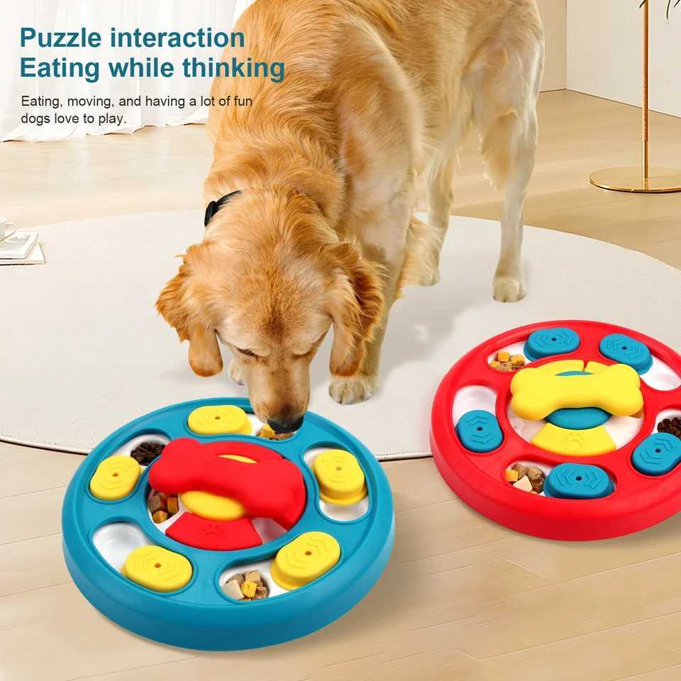 Dog puzzle toys slow feeders interactive addition small dog IQ food dispenser anti suffocation desktop software dog licking board pet supplies X241213