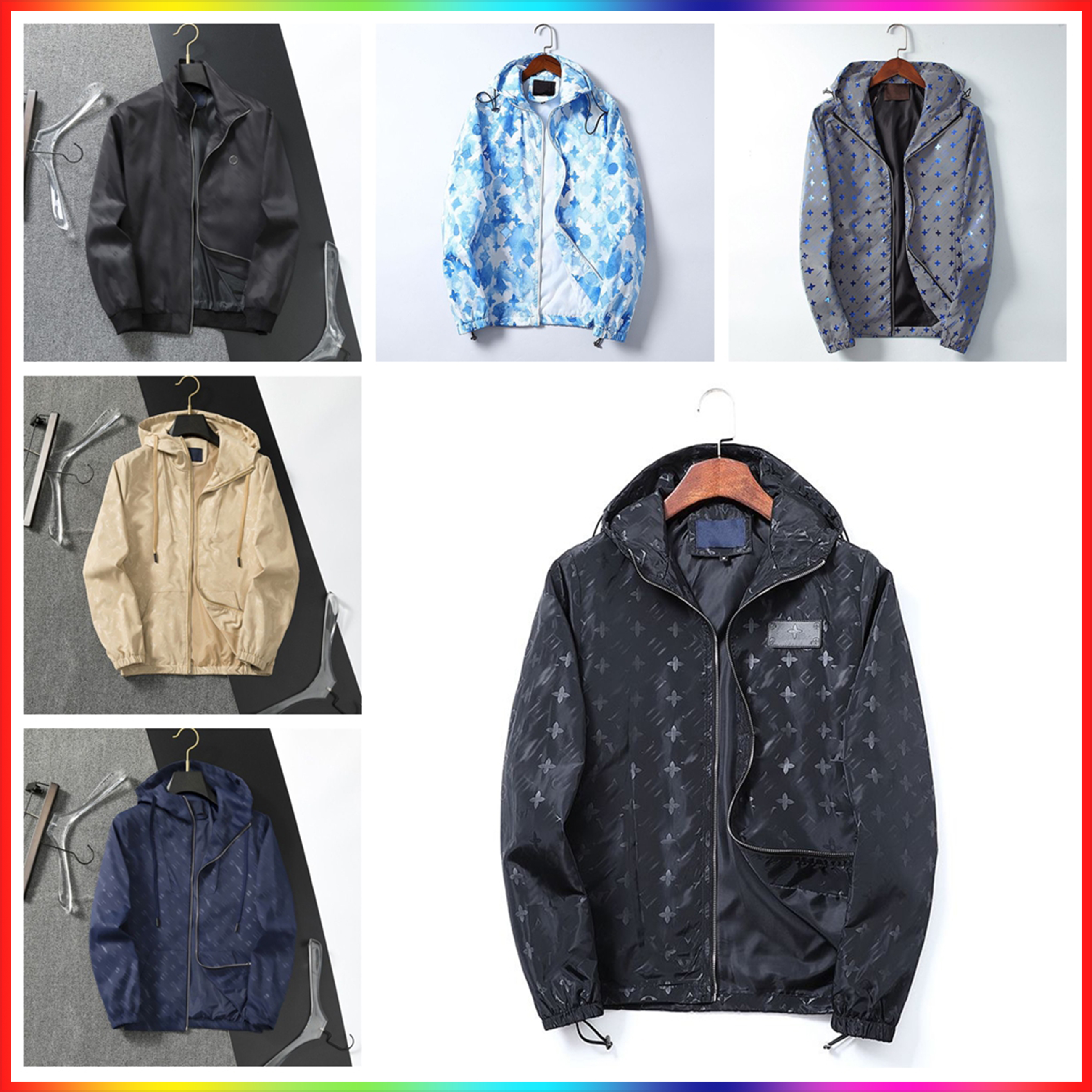 2025 New designers Mens jackets Thin Men Waterproof Wind Breaker Coat Zipper Hoodie Jacket Quick Drying Sport Luxury Autumn Slim Outerwear Clothing Windbreaker