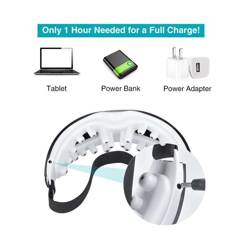 New Fashion9Mode Eye Massager Vibration Eye Care Instrument Hot Eye Massage Glasses Fatigue Compression Wrinkle Bag and W2K1 W241213