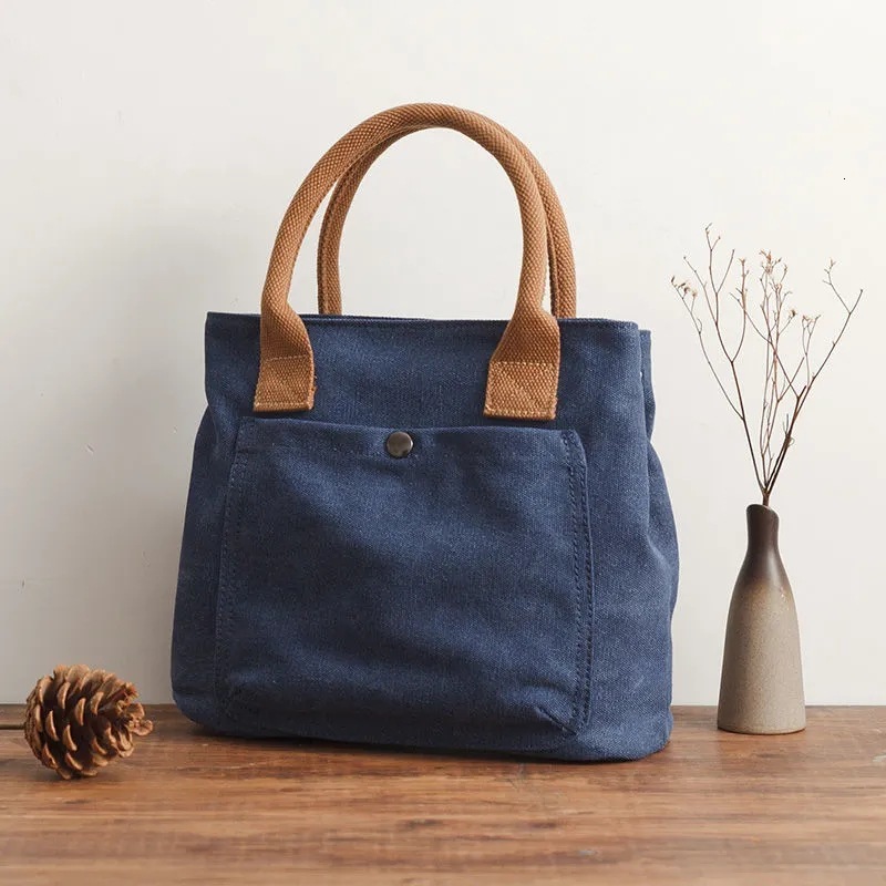 Zipper Style Hot Selling Japan Lotte High-End Bento Sail Handbag Canvas Women's Bag