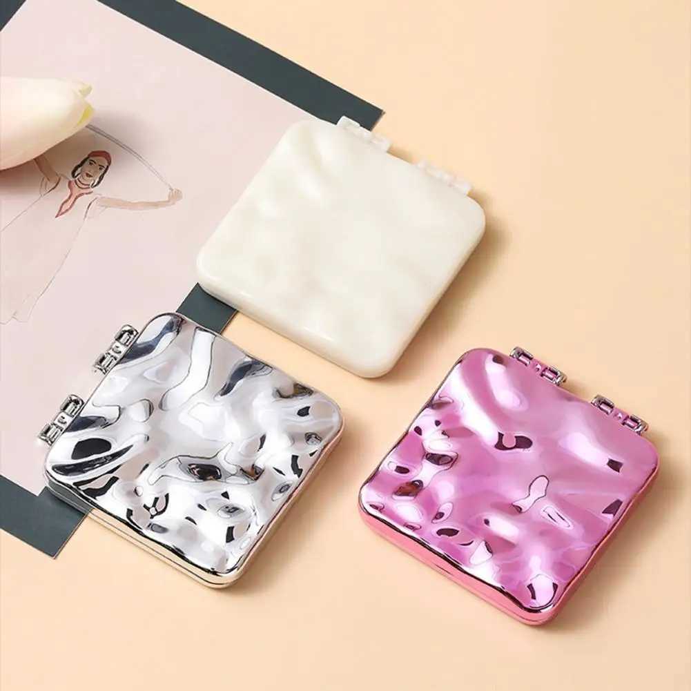 Small Mirror Practical Polished Rounded Edges Lady Double-sided Makeup Pocket Mirror Trip Supply Pocket Mirror Makeup MirrorXJ241213