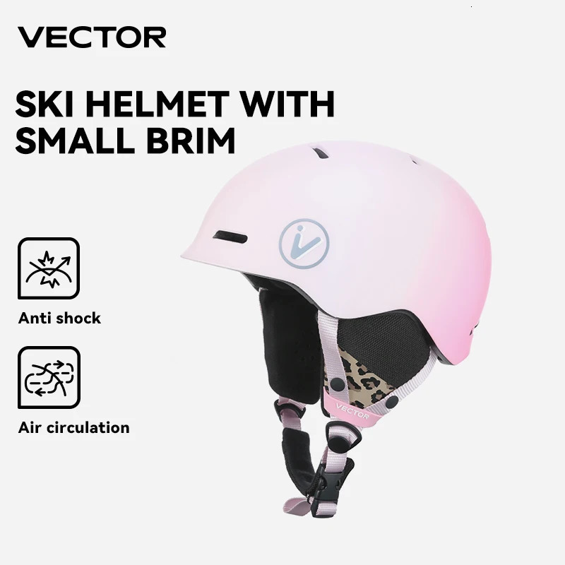VECTOR Ski Helmet Safety IntegrallyMolded Snowboard Motorcycle RemovableSkiing Snow Husband Men Women Child Kids 241203