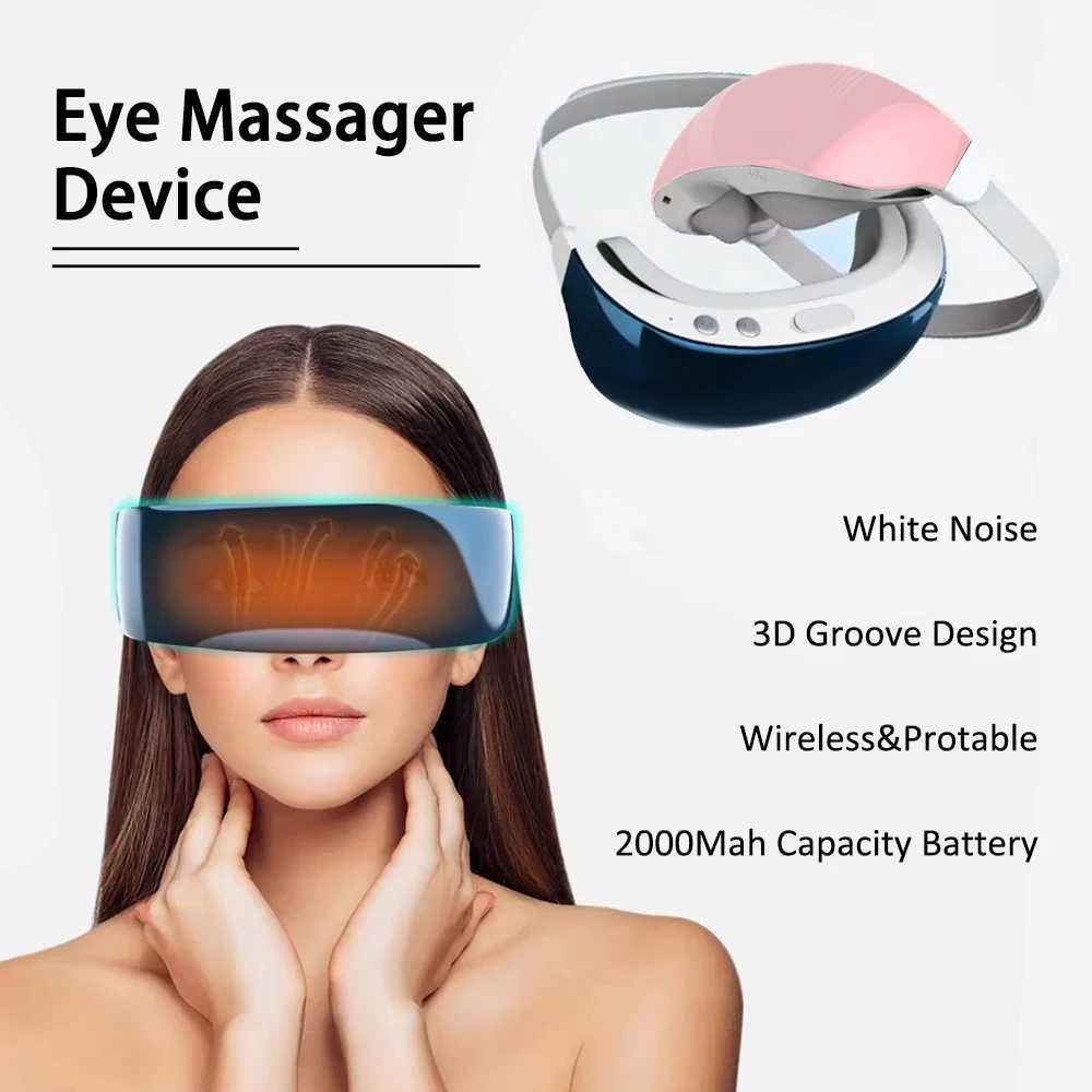 Steam Eye Massager facial mask Hot Spa Steam Eye Massager Acquire Heating Fatigue Dry Eye Atomization Massage Glasses W241213