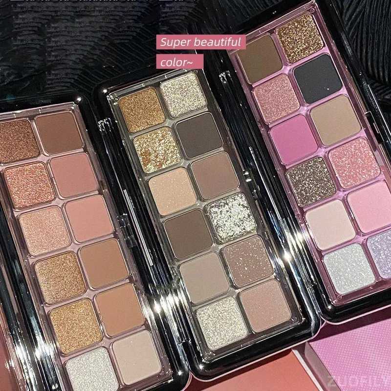 Newest 2-color Glitter Eyeshadow Palette for Shiny Fashionable Eye Makeup Cement Color Long Lasting Eye Shadow Palette Cosmetic W241213