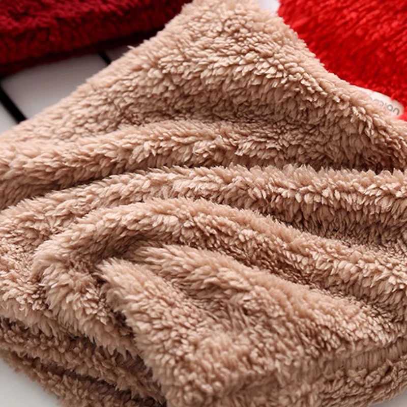 Scarves Wraps Velvet Girls Neck Scarf Toddler Winter Thick Warm Boys Baby Plush Collar Children Ring Accessories H241213445J