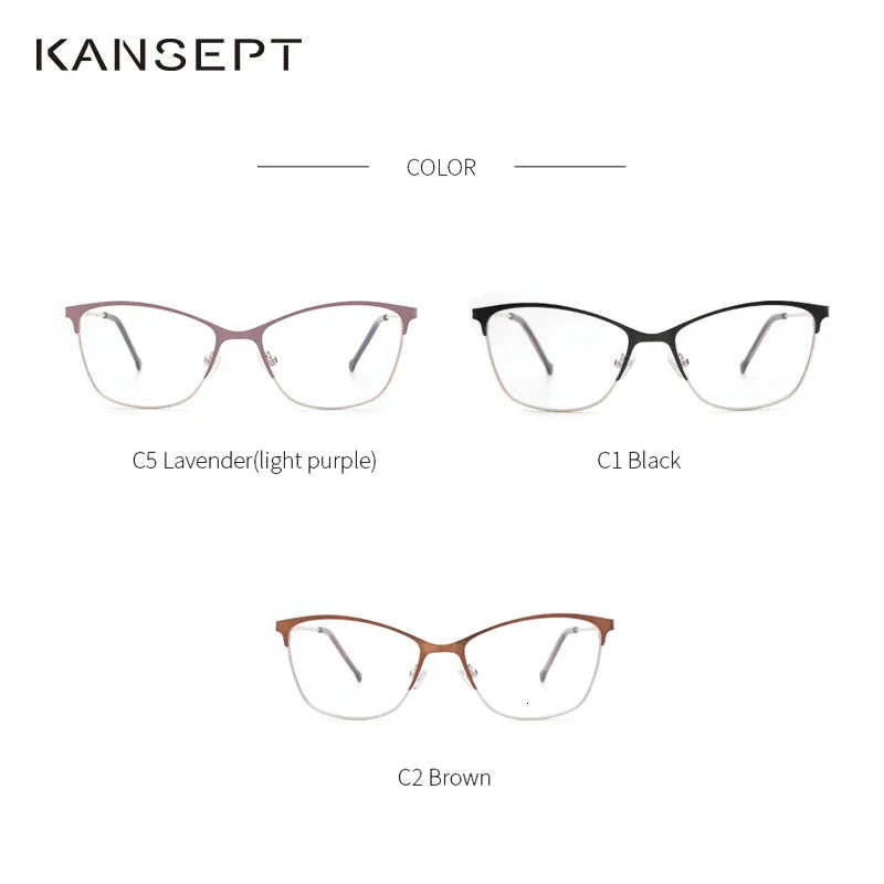 KANSEPT Womens Grade Glasses Myopia Lenses Lunette Pour Femme Original Eyewear Eyeglass Frames Womans Eyeglasses Reading Glass 241213