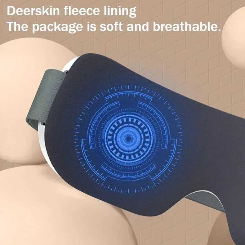 Eye Massager with Heat Vibration Bluetooth Music Smart Massage Eye Mask for Eyes Relax Reduce Eye Strain Improve Sleep W241213