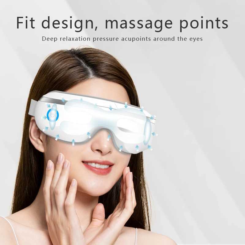 Convenient eye protection device vibrating eye massager music charging hot compression eye massager home use W241213