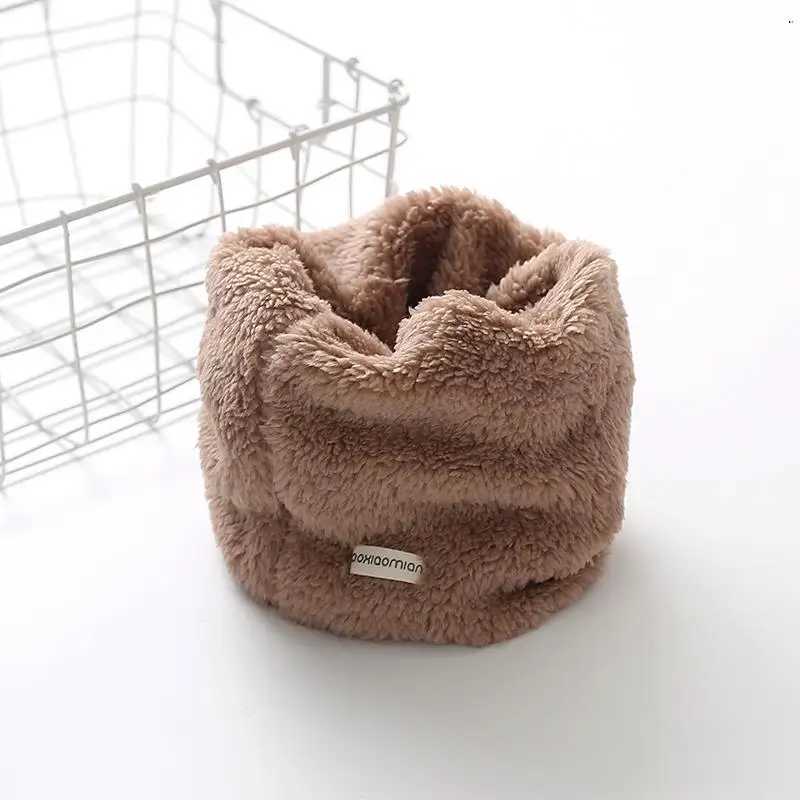 Scarves Wraps Velvet Girls Neck Scarf Toddler Winter Scarf Thick Warm Boys Baby Plush Collar Children Ring Scarf Baby Winter Baby Accessories H241213