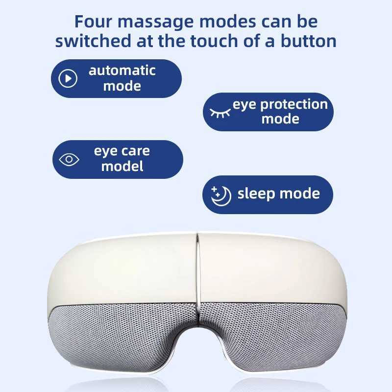 Tinsol Eye Massager 4D Intelligent Airbag Vibration Eye Care Instrument Thermal Compression Bluetooth Music Eye Massager Glasses Fatigue Bag W241213