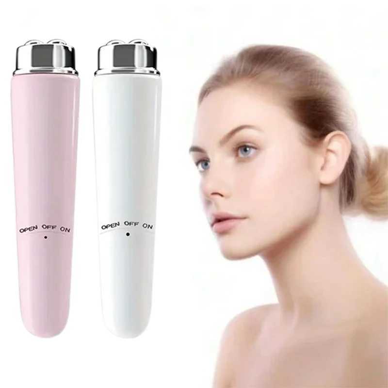 4 Mini Massage Pens Electric Eye Massager Face Body Massager Essence Introducer Beauty Massager White Pink W241213