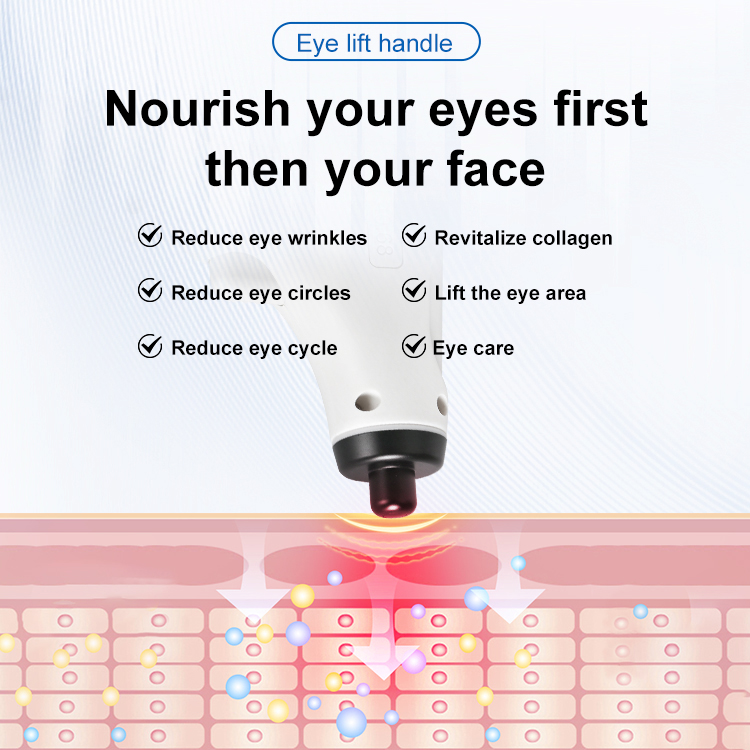 Dual Handles Monopolar Radiofrequency for Non-Invasive Skincare Rejuvenation Face Eye Lifting Thermal Massage RF Anti-aging Facial Beauty Device