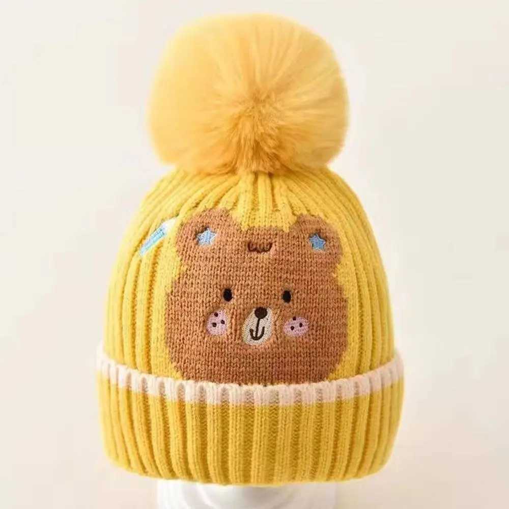 Winter Warm Baby Hat Cute Dinosaur Bear Rabbit Kids Cap Toddler Woolen Knitted Hats Children BeaniesXJ241213