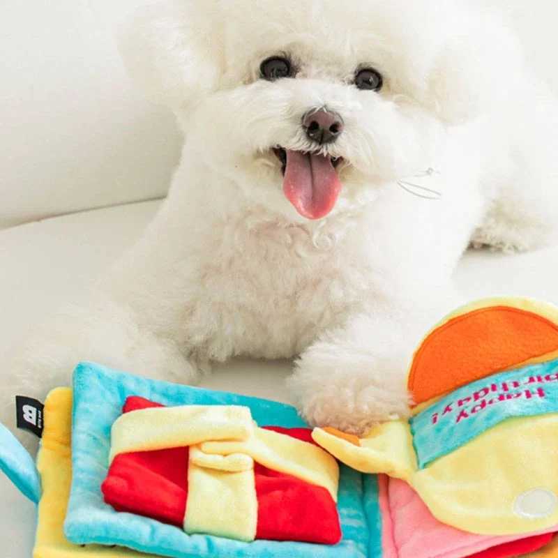 Dog toy book therapy distribution of toys chewing dogs birthdays pet gifts used to encourage foraging relieve stress nose work puzzle toys X241213