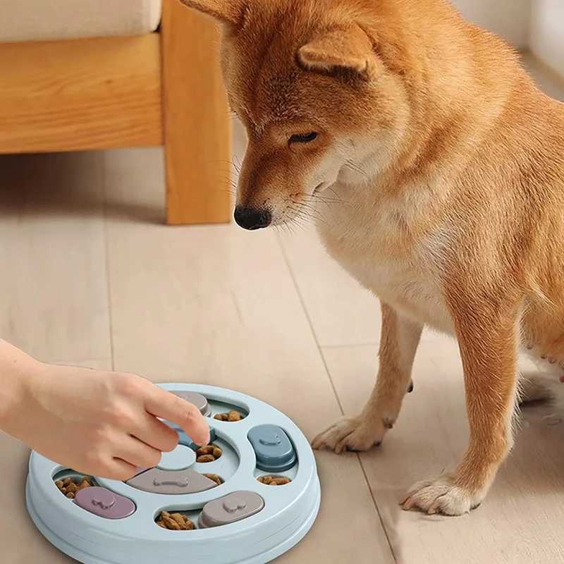 Dog Puzzle Slow Feeding Toy Puppy Treatment Dispenser Slow Feeding Bowl Dog Training Toy Dog Brain Game and Anti Slip Improvement IQ Toy X241213