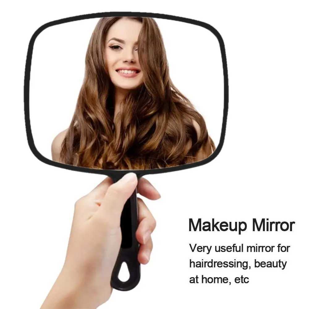 1PC Portable Magnifying Light Makeup Mirror Salon Style Handheld Folding Double Sided Vanity Mirror Travel Makeup ToolXJ241213