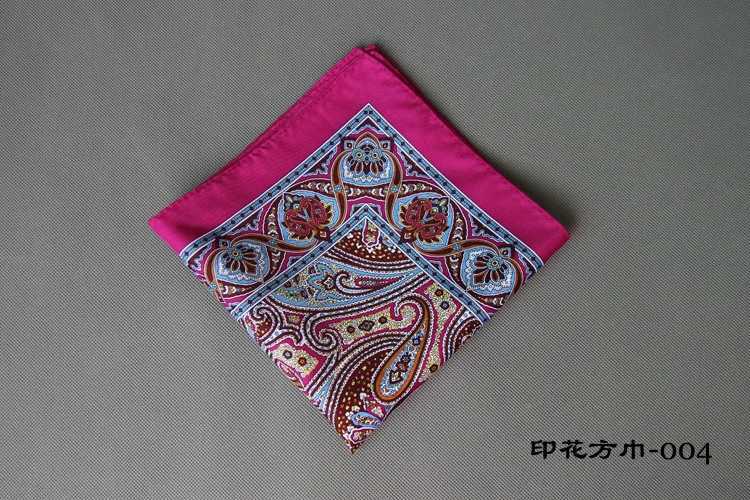 Mens floral print pocket square handle womens polyester luggage Hanks for wedding mens set luggage towels W241213