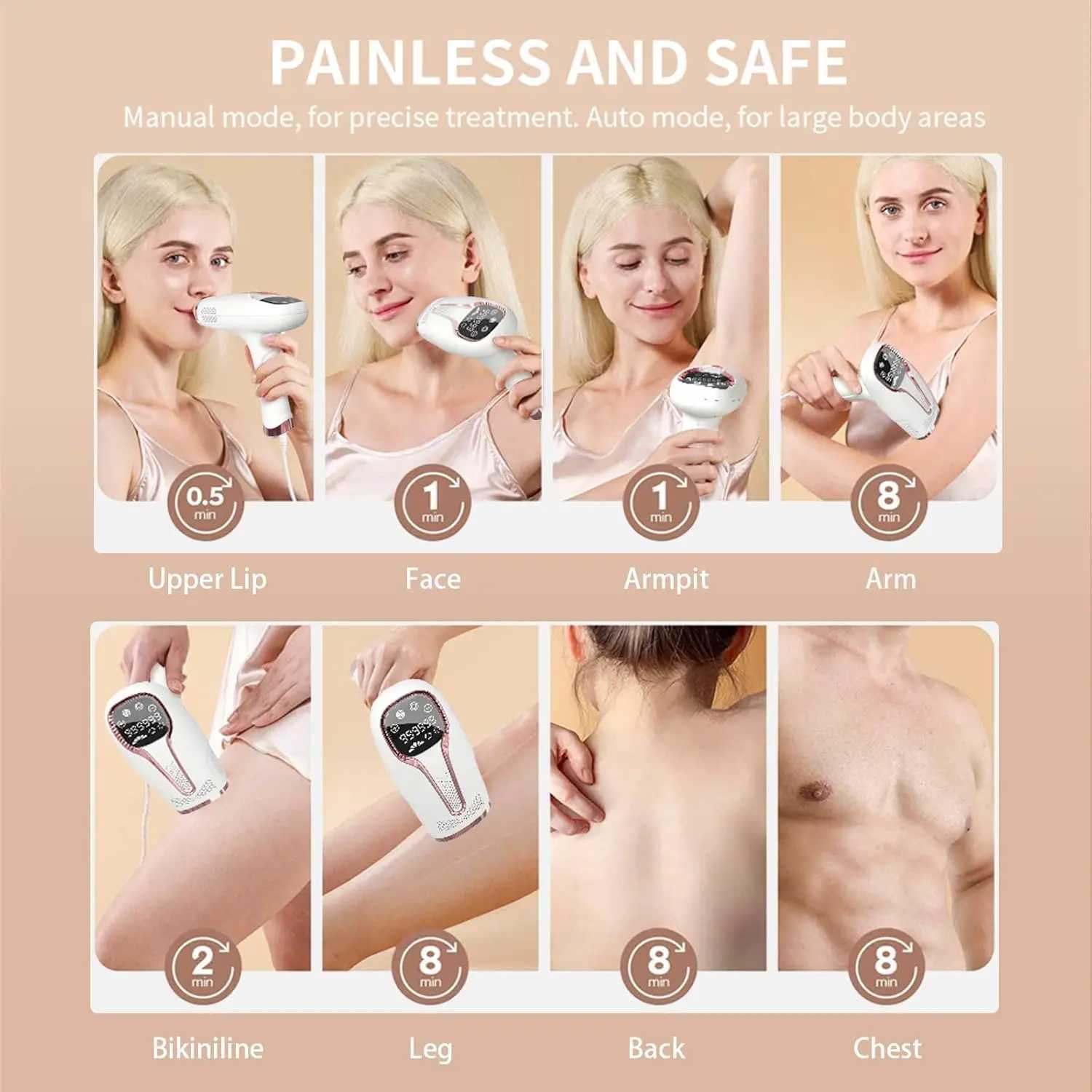Hot Sale 999999 Flashes IPL Hair Removal Laser Epilator Women Photo Facial Hair Remover Body Epilator Laser Machine 04XJ241213