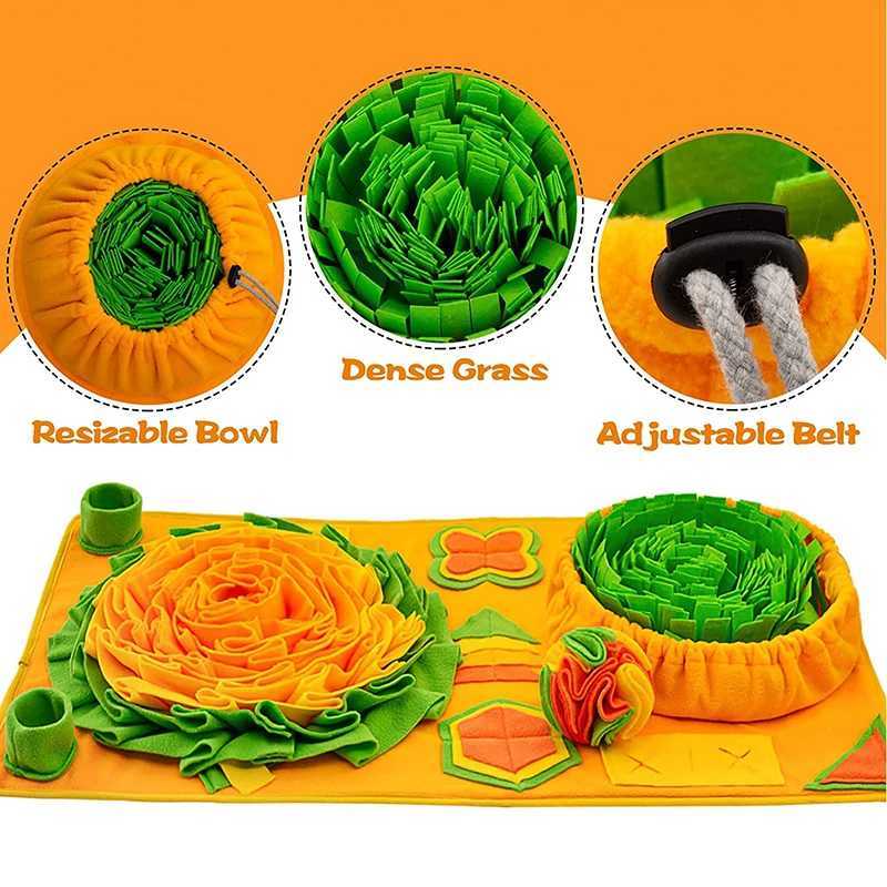 Pet dog snuff pad olfactory training olfactory pad dog puzzle toy slow feeding bowl food dispenser treatment pad washable dog toy X241213