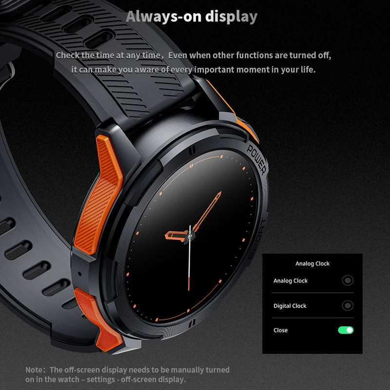 High Quality C25 Mens Smart Watch BT Call Heart Rate Monitor 1.43-inch HD 466 * 466 Screen 100+Sports Voice Assistant O241213