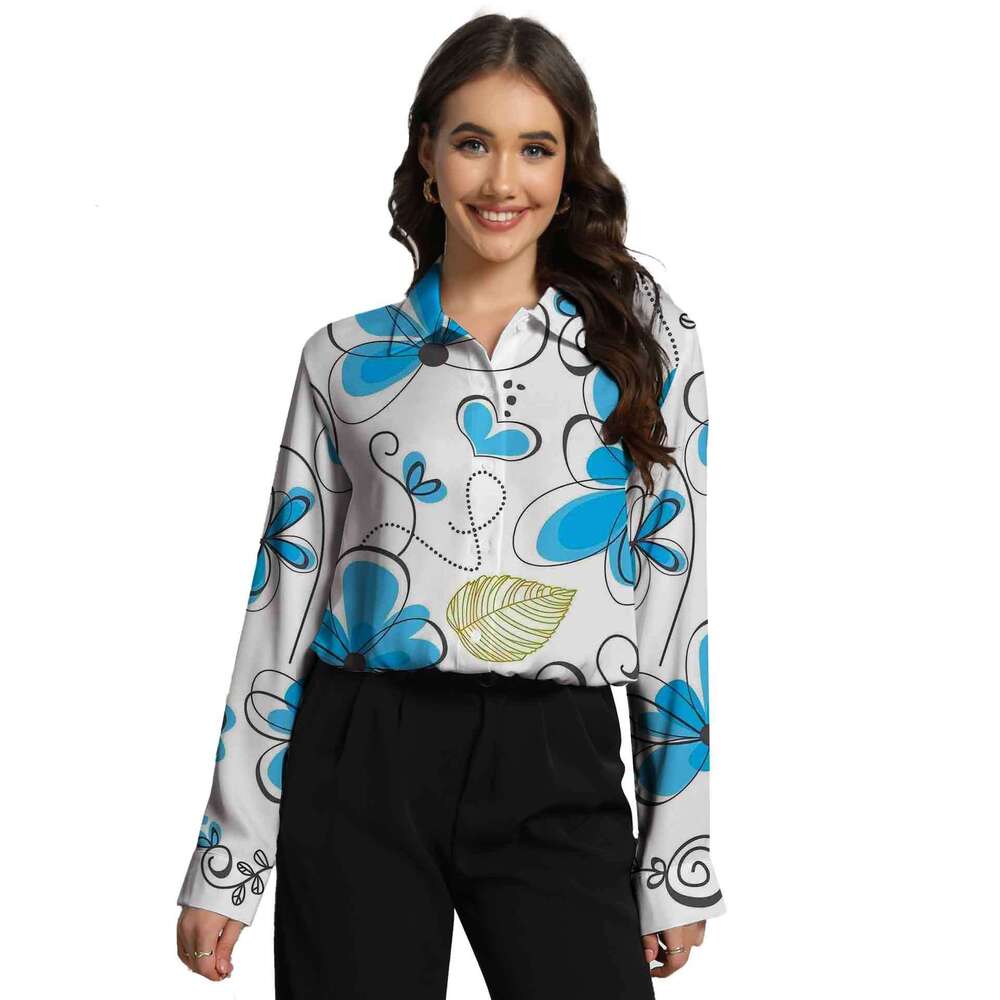 3D Digital Printed Women's Long Sleeved Shirt, New Hot Selg Ral Top, Gorgeous Trendy Clothing, Fashionable And Casual Temperament