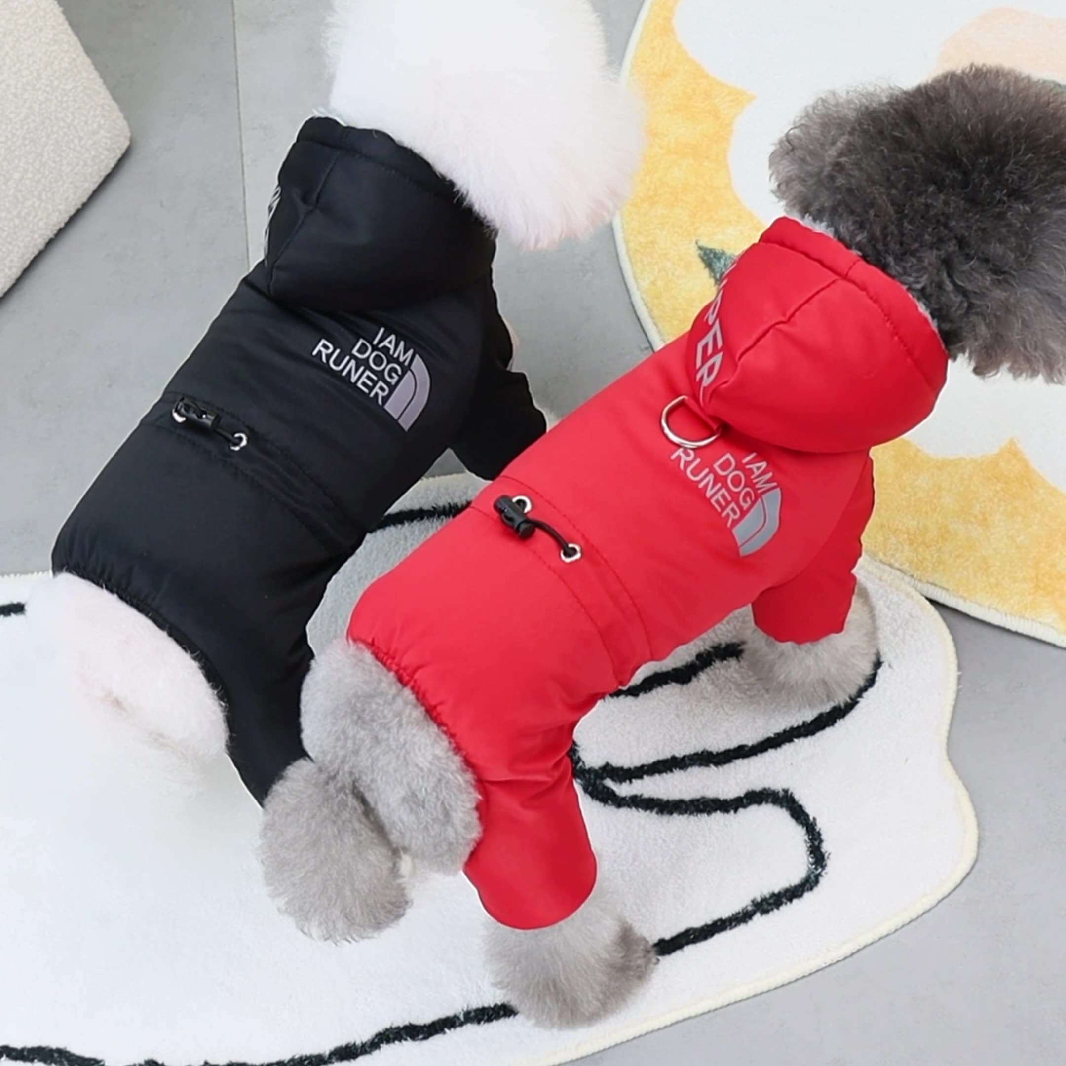 Autumn and Winter Dog Reflective Jacket with Full Leg Coverage